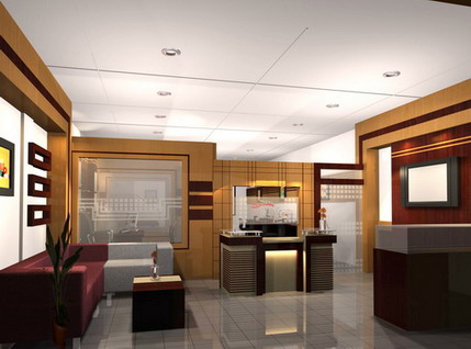 modern office reception